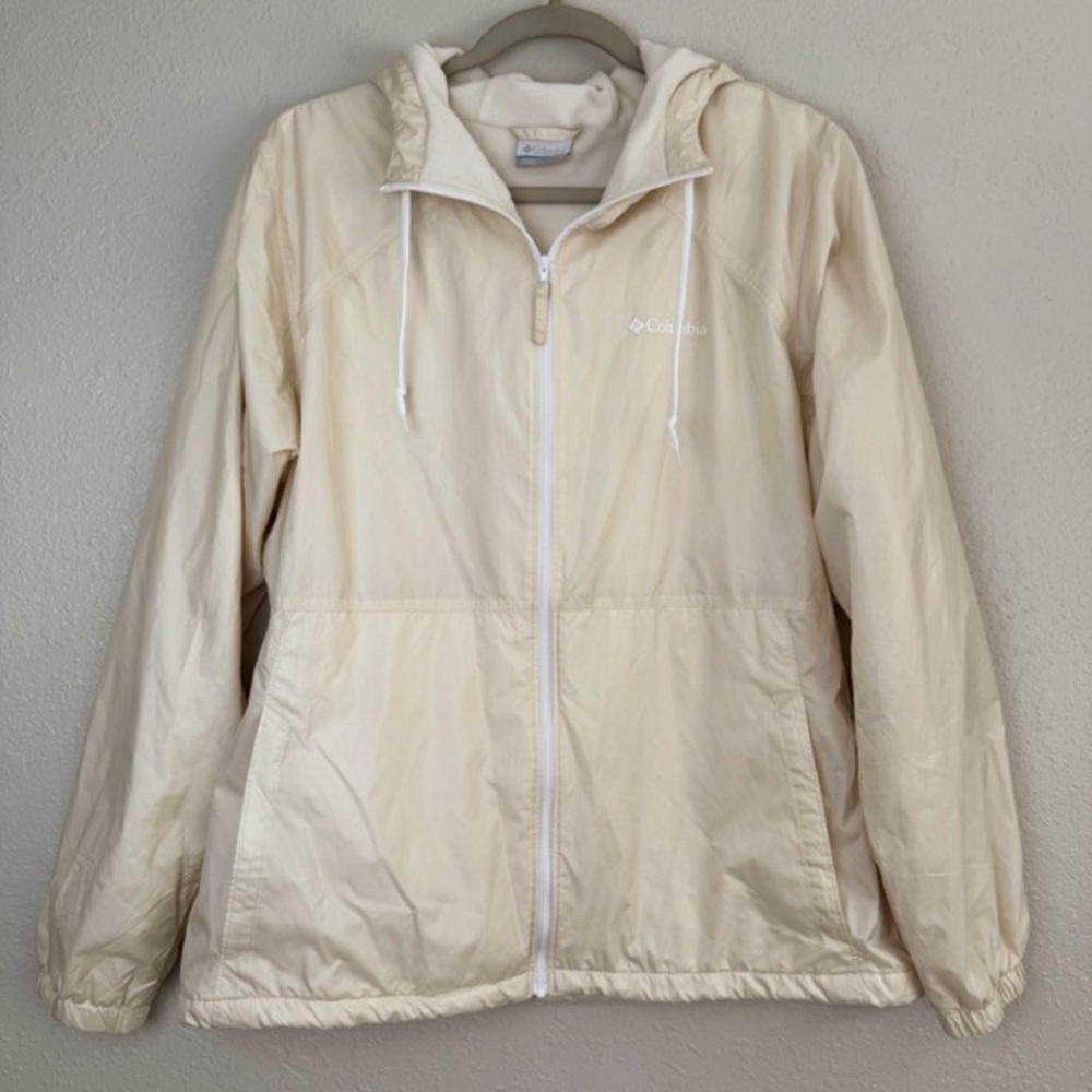 Columbia Hooded lined‎ jacket cream L
